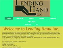 Tablet Screenshot of lendinghandinc.com